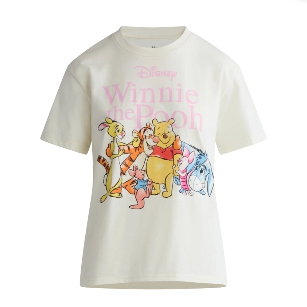 Disney Cream Winnie the Pooh Character Graphic Tee - Picture 1 of 1